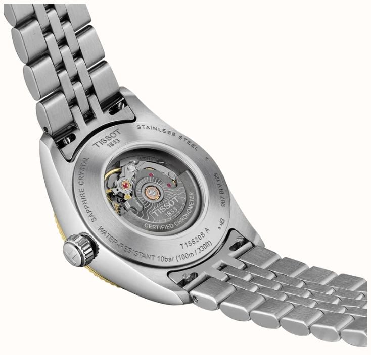 Tissot Ballade Automatic Chronometer (30mm) Silver Dial / Two-Tone Stainless Steel Bracelet T1562082203301 - alternate view 3