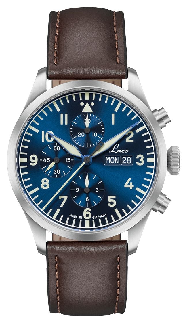 Laco 862186 Kiel.2 Automatic Chronograph (43mm) Dark Blue Watch