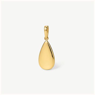 D.LOUISE Gold Tone Elongated Shape Drop Charm Pendant CH-59