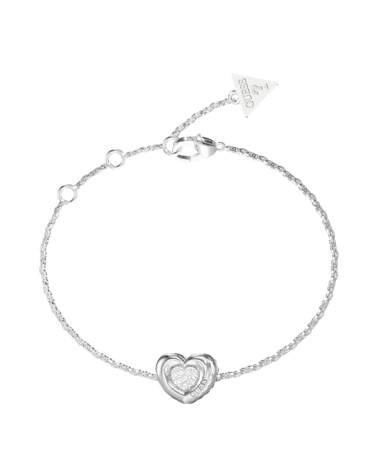 Guess UBB05461RHL Guess Womens Large L.O.V.E. 12mm Heart Jewellery