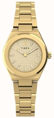 Timex Q Timex Continental Mini (24mm) Gold Dial / Gold PVD Stainless Steel Bracelet TW2Y68300