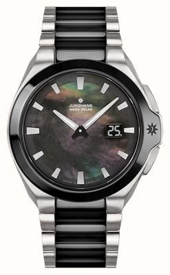 Junghans Spektrum Damen Radio-Controlled (35.6mm) Mother-of-Pearl Dial / Stainless Steel & Ceramic Bracelet 15/1602.44