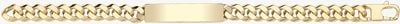 9ct Yellow Gold Hollow ID Bracelet BR683ID