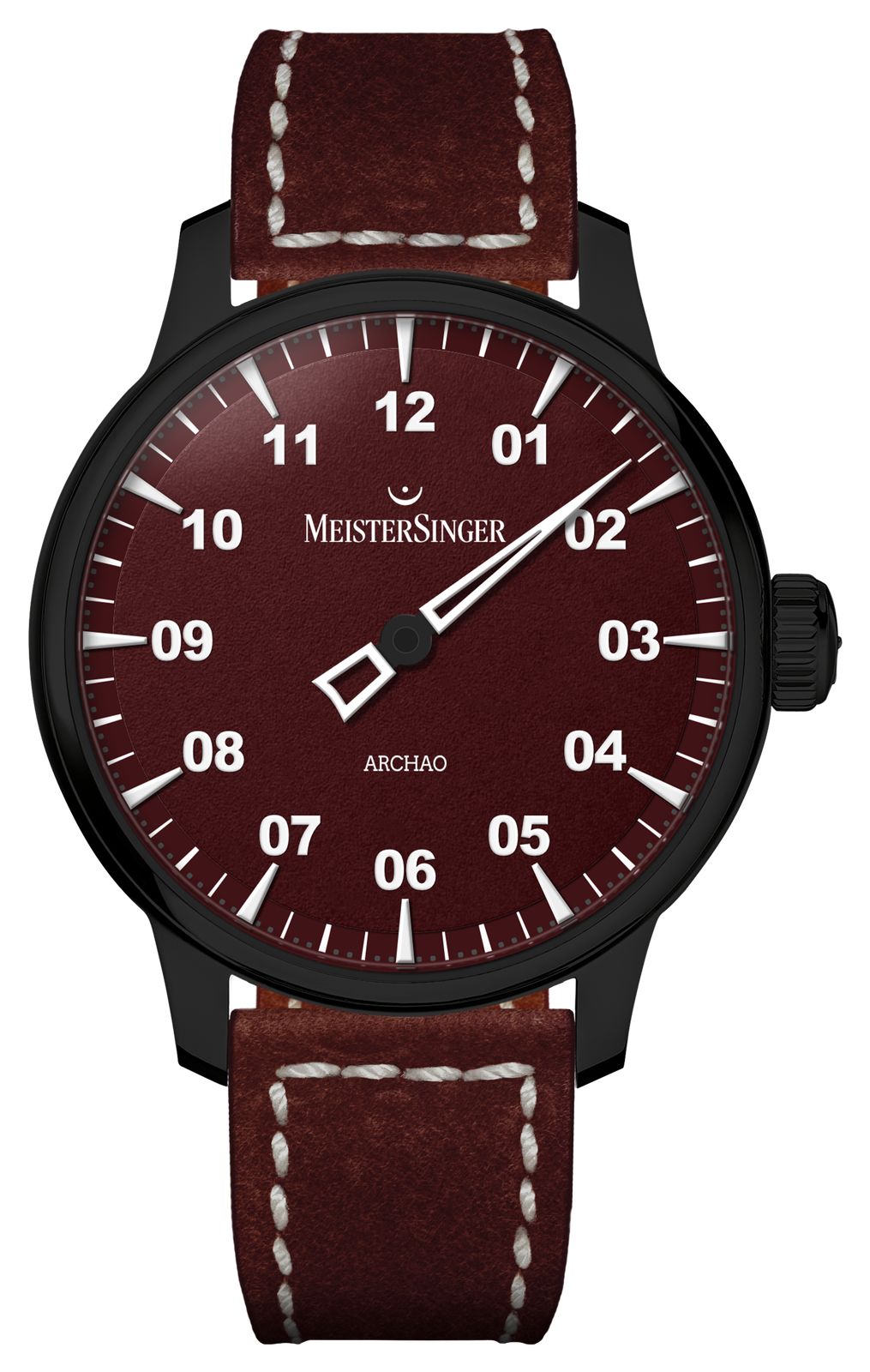 MeisterSinger AR911BL Archao Automatic DLC (43mm) Dark Red Watch