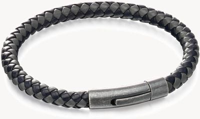 Fred Bennett Blue Grey Leather Bracelet B5062