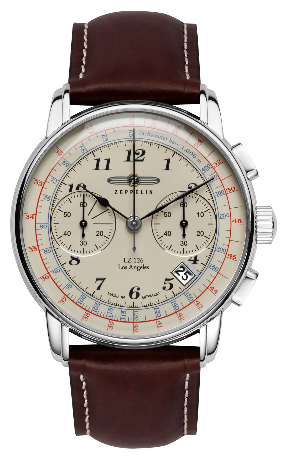 Zeppelin 7614-5 LZ 126 Los Angeles Quartz Chronograph (42mm Watch