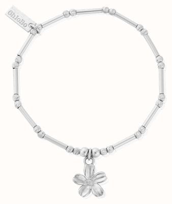ChloBo Dainty Moon Cut Sparkle Forget Me Not Bracelet SBMCTN3410