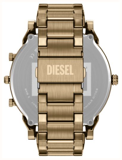 Diesel Mr Daddy Slim Gold Plated Blue Dial Watch DZ7497 - alternate view 2