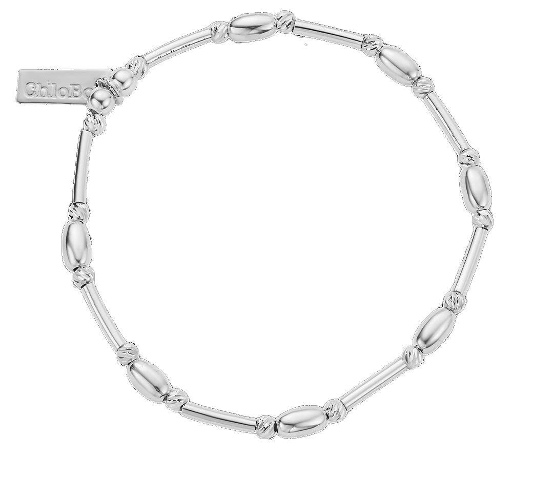 ChloBo SBGWP26 Tiny Noodle Sparkle Bracelet - 925 Sterling Jewellery