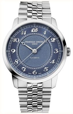 Frederique Constant Classics Première Automatic (38.5mm) Blue Dial / Stainless Steel Bracelet FC-301BL3B6B