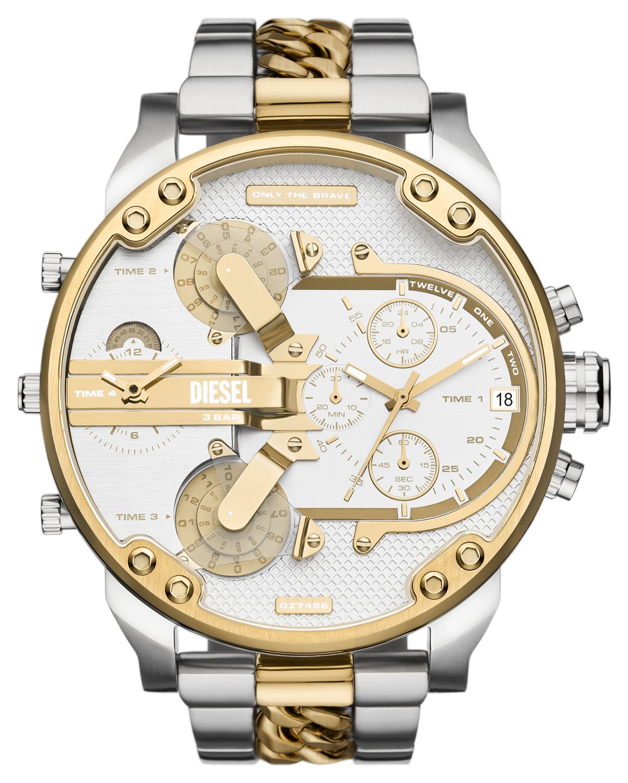 Diesel DZ7486 MR. DADDY 2.0 Multifunction (57mm) White & Watch
