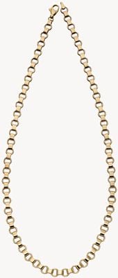 Elements Gold 9k Yellow Gold Circle Bar Link Necklace 46cm GN331