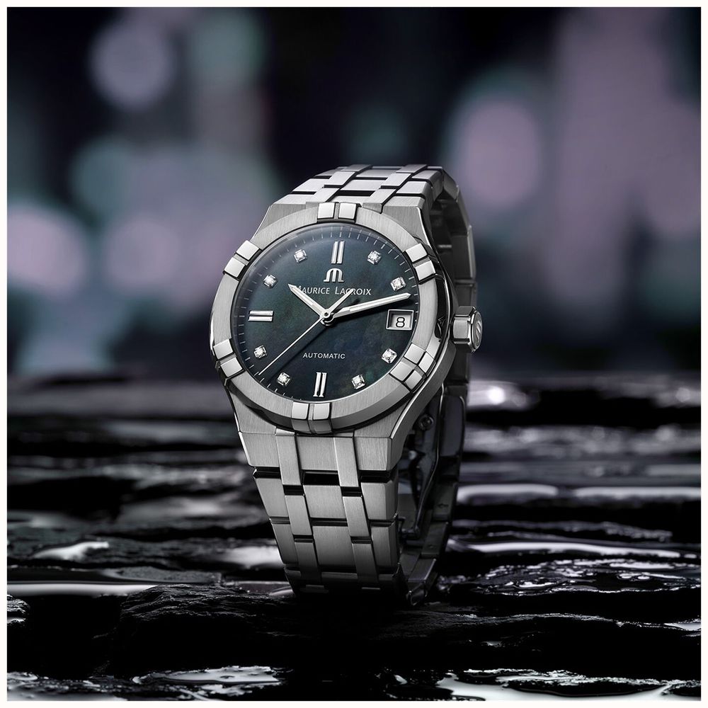 Maurice Lacroix Aikon Mother of Pearl Dial Two Tone Steel Strap Watch for Women - A11006-PVY13-171-1