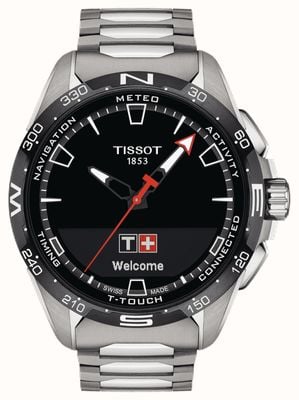 Tissot T-Touch Connect Solar Titanium (47.5mm) Black Dial / Titanium Bracelet T1214204405100