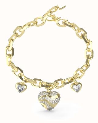 Guess Ladies in my Heart Linked Bracelet JUBB04500JWYGL