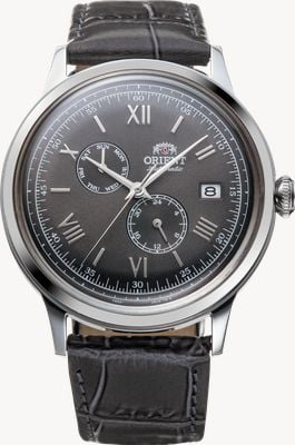 Orient Classic Multi-Dial Automatic (40.5mm) Grey Dial / Grey Leather Strap RA-AK0704N30B