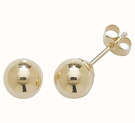 James Moore TH 9ct Gold 6mm Ball Stud Earrings ES204YG