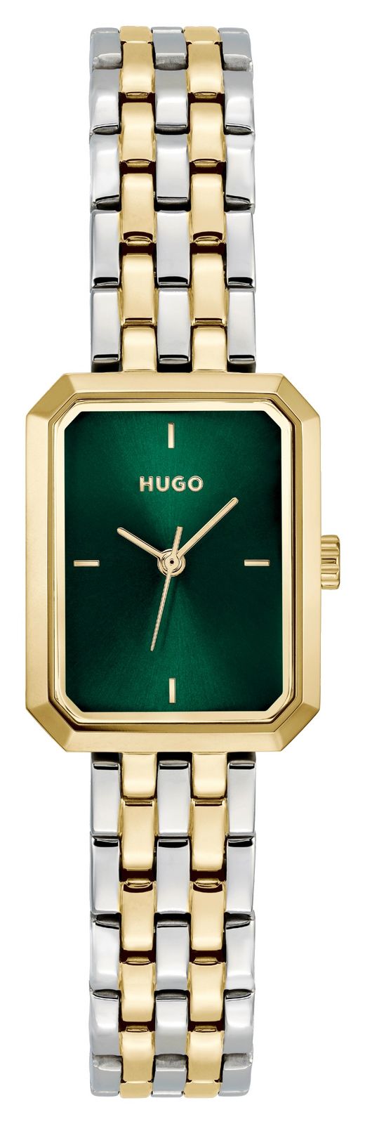 HUGO 1540180 #COSY (21mm) Green Dial / Two-Tone Stainless Watch
