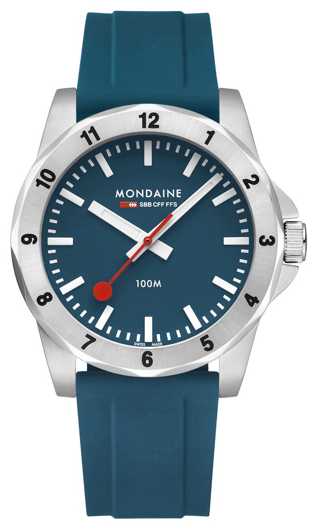 Mondaine MSN.42140.RD Numeri Quartz BlueLake (42mm) Blue Watch