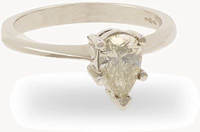 18k White Gold 0.49 ct Diamond Ring FCD00402