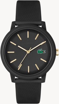 Lacoste 12.12 | Black Dial | Black Resin Strap 2011233