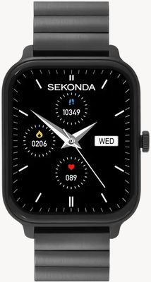 Sekonda Motion Lux Smartwatch (37mm) Digital Display / Black Stainless Steel Bracelet 30366