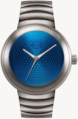 IKEPOD HOROPOD HO01 Jodhpur Automatic (44mm) Blue Dial / Titanium Bracelet HO01-T1-TL