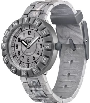 Flik Flak Children's Boys Grey Lunar Brick Theme Quartz FCSP134