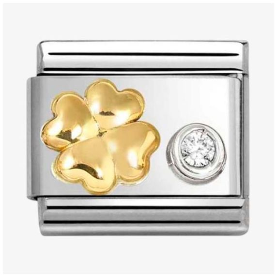 Nomination 630301/03 Classic Four-Leaf Clover 18ct Gold & Jewellery