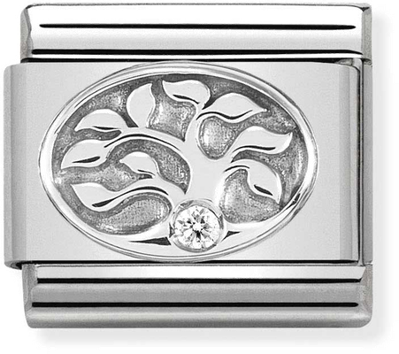 Nomination Classic Tree of Life Sterling Silver & Steel Charm 330311/10