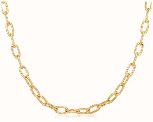 Burren Jewellery 18k Gold Plated Paper Link Chain C1611