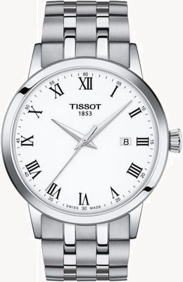 Tissot Classic Dream Quartz (42mm) White Dial / Stainless Steel Bracelet T1294101101300