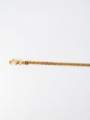 Semi Hollow 9ct Yellow Gold Flat Curb 3mm Wide 20" Chain HCDC-210-9Y-20