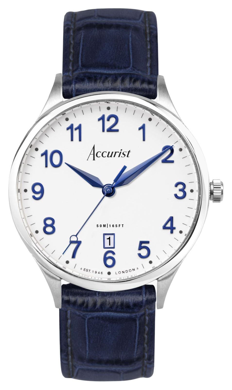 Accurist 73000 Men's Classic Quartz (37mm) White Dial / Blue Watch
