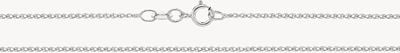 Treasure House 9ct White Gold Diamond Cut Single Link Wheat Chain CH236W/20