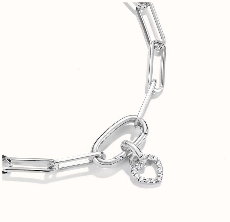 Thomas Sabo Heart Charm With White Zirconia – Connect CC1369-M02-14 - alternate view 2