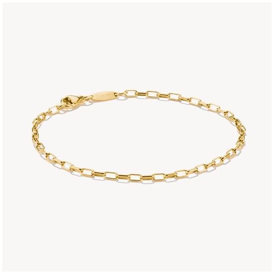 Thomas Sabo A2206-413-39-L19V Charm Bracelet Paperclip Gold- Jewellery