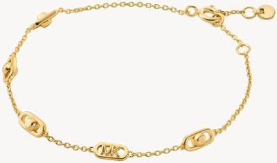 Michael Kors Women's Astor Link Gold-Plated Sterling Silver Bracelet MKC173600710