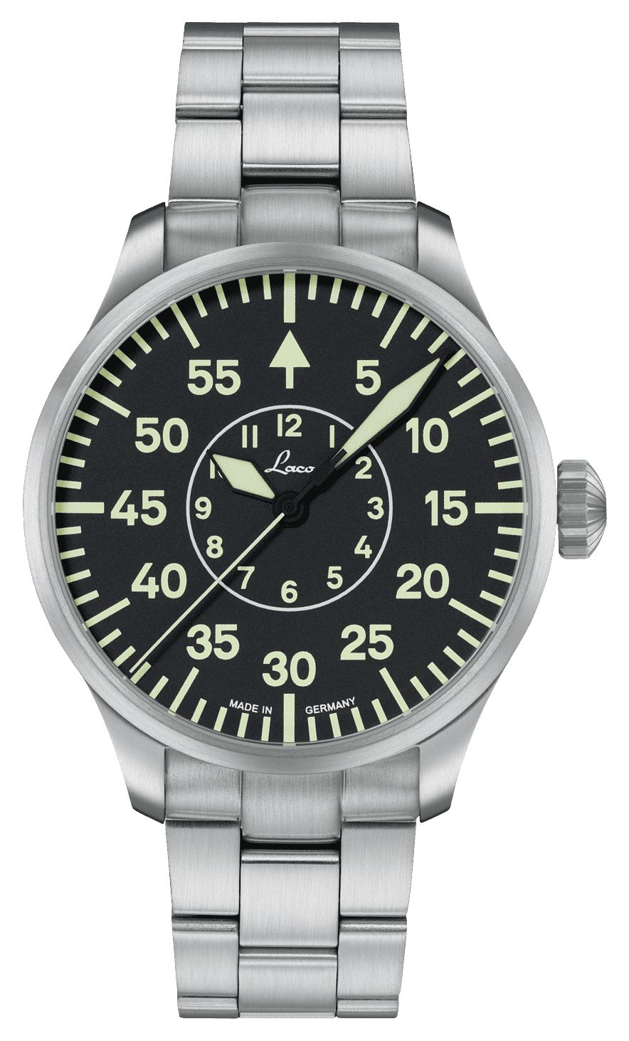 Laco 861891.2 Aachen Automatic (42mm) Black Dial / Stainless Watch