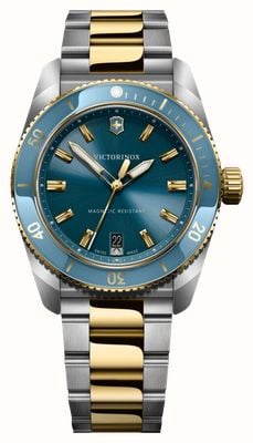 Victorinox Maverick Quartz (39mm) Ice-Blue Dial / Two-Tone Stainless Steel Bracelet 242103