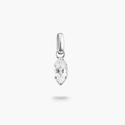 Thomas Sabo Silver Charm Pendant Birthstone April Connect CC1332-051-14