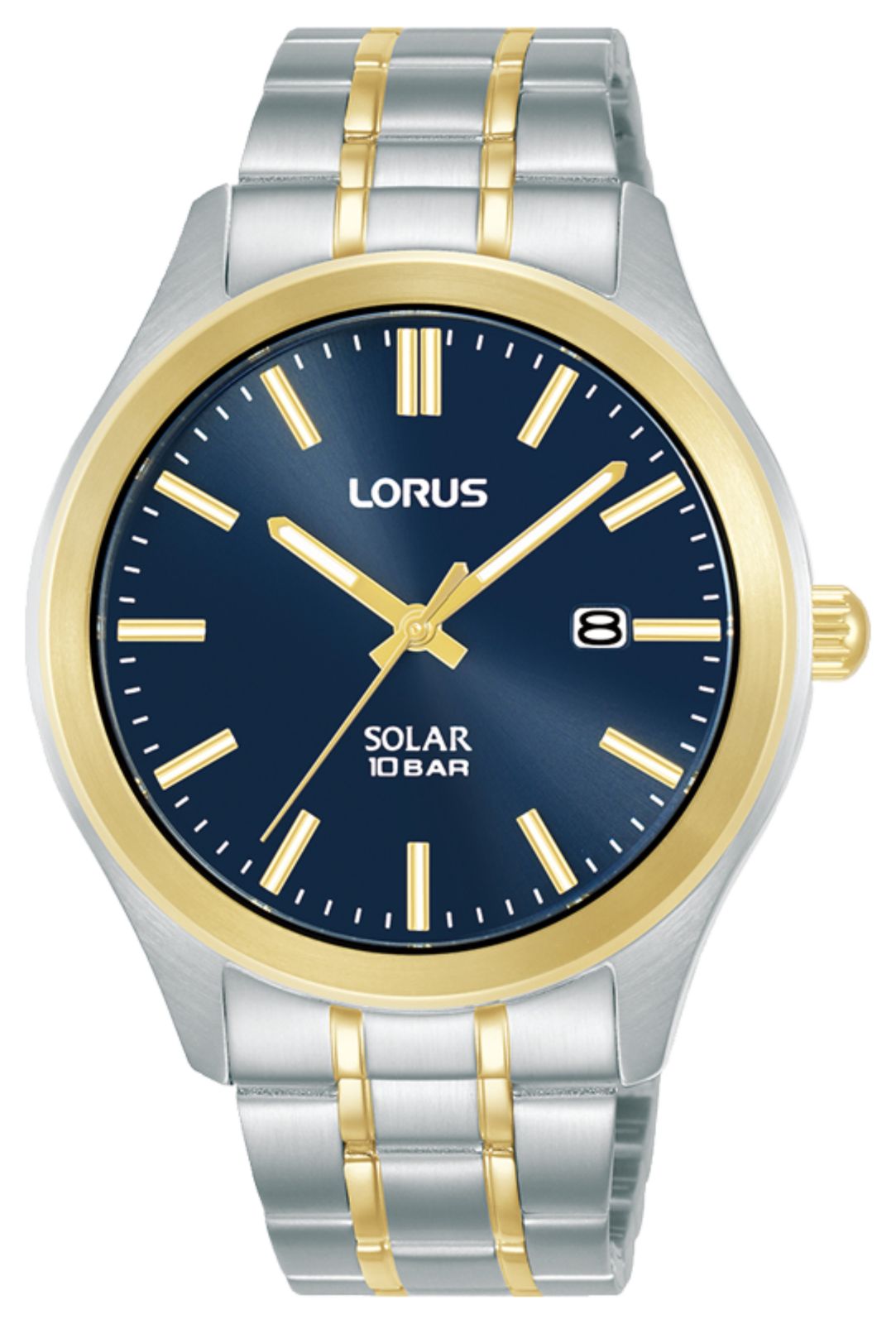 Lorus RX392AX9 Elegant Solar (40mm) Blue Sunray Dial / Two- Watch