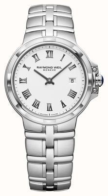 Raymond Weil Parsifal Quartz Classic (30mm) White Dial / Stainless Steel Bracelet 5180-ST-00300