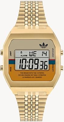Adidas DIGITAL TWO (36mm) Multi-Coloured Digital Dial / Gold PVD Stainless Steel AOST23555