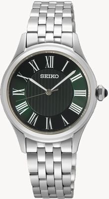 Seiko Caprice Quartz (29.6mm) Dark Green Dial / Stainless Steel Bracelet SUR611P1