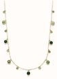 Olivia Burton Mini Droplet Green Crystal Gold Plated Necklace 24100531