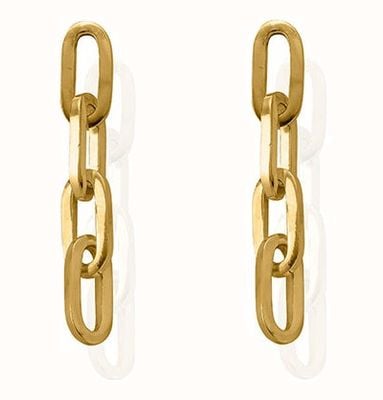 ChloBo Mini Four Link Gold-Plated Earrings CC-G-ER-5-S1