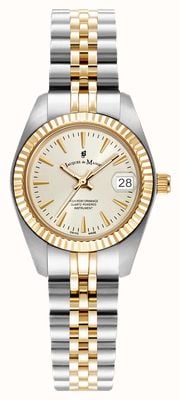 Jacques Du Manoir Inspiration Classic (26mm) Gold Dial / Two-Tone Stainless Steel Bracelet JWL02102
