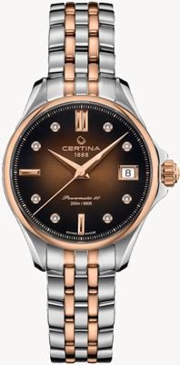 Certina DS Action Diamond Set Brown Dial Watch C0322072229600