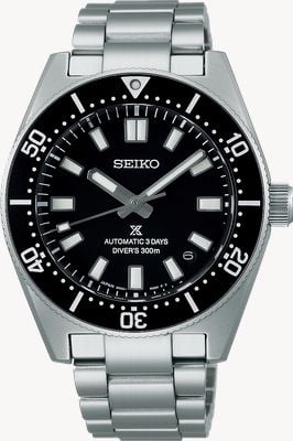 Seiko Prospex 1965 Revival Diver's (40mm) Cove Black Dial / Stainless Steel Bracelet Watch SPB453J1